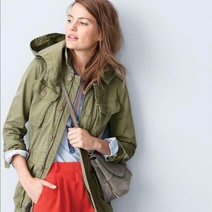 J. Crew boyfriend fatigue jacket.